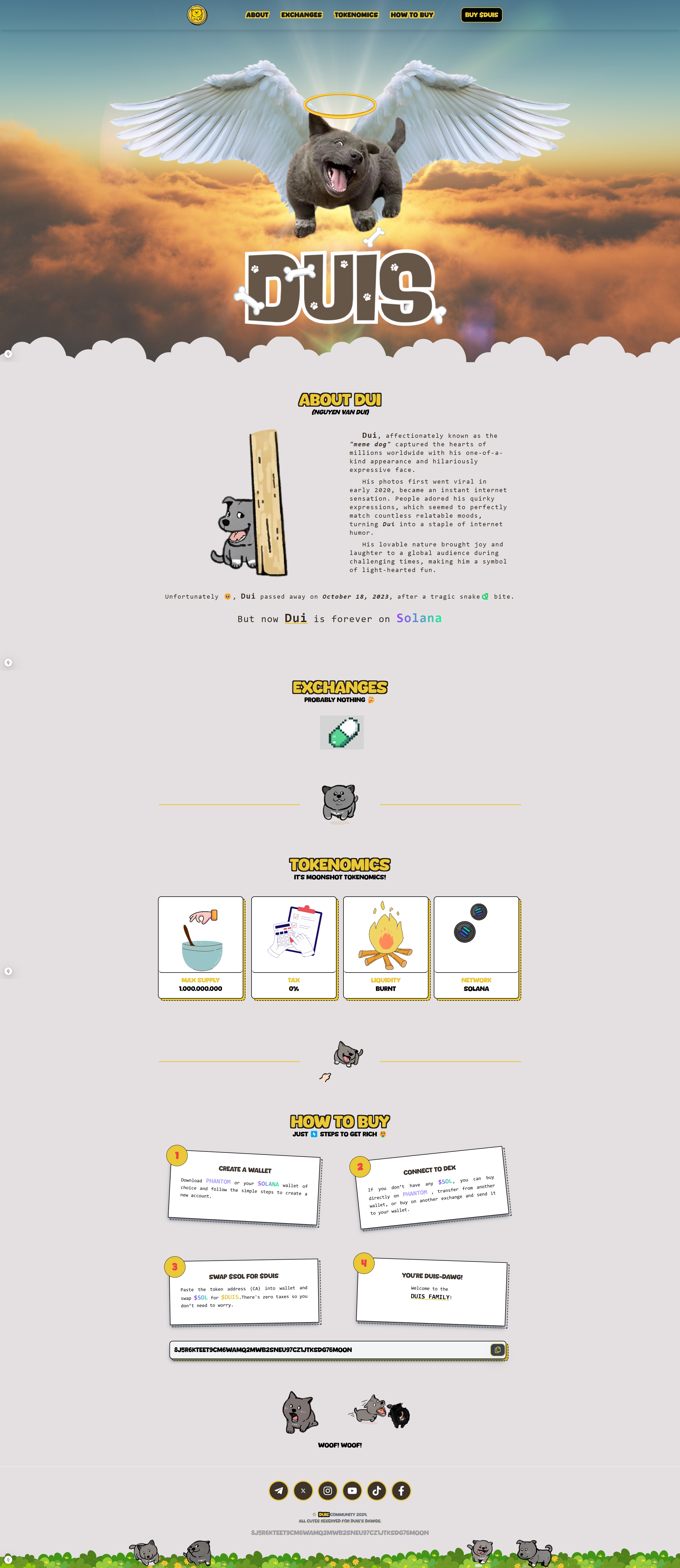 Memecoin Website Demo